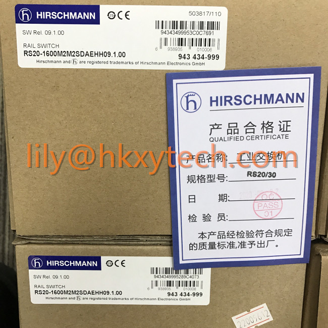 HIRSCHMANN Managed Industrial Ethernet DIN Rail Switches RS20-0800M2T1SDAE